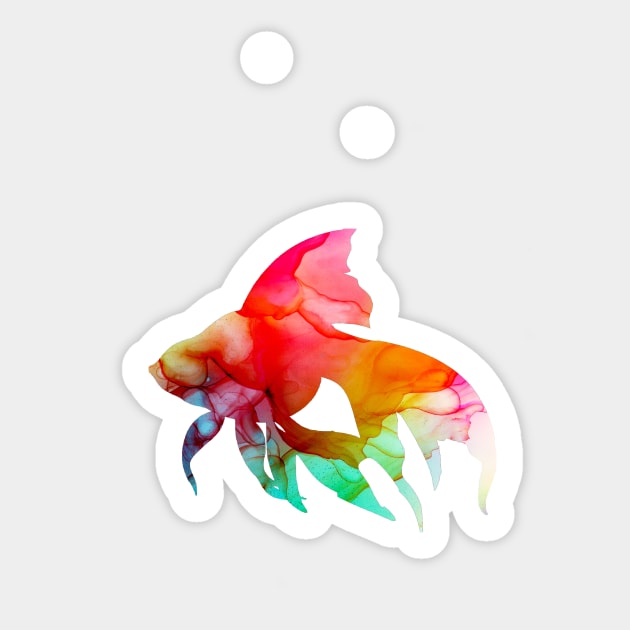 Goldfish Sticker by Vita Schagen